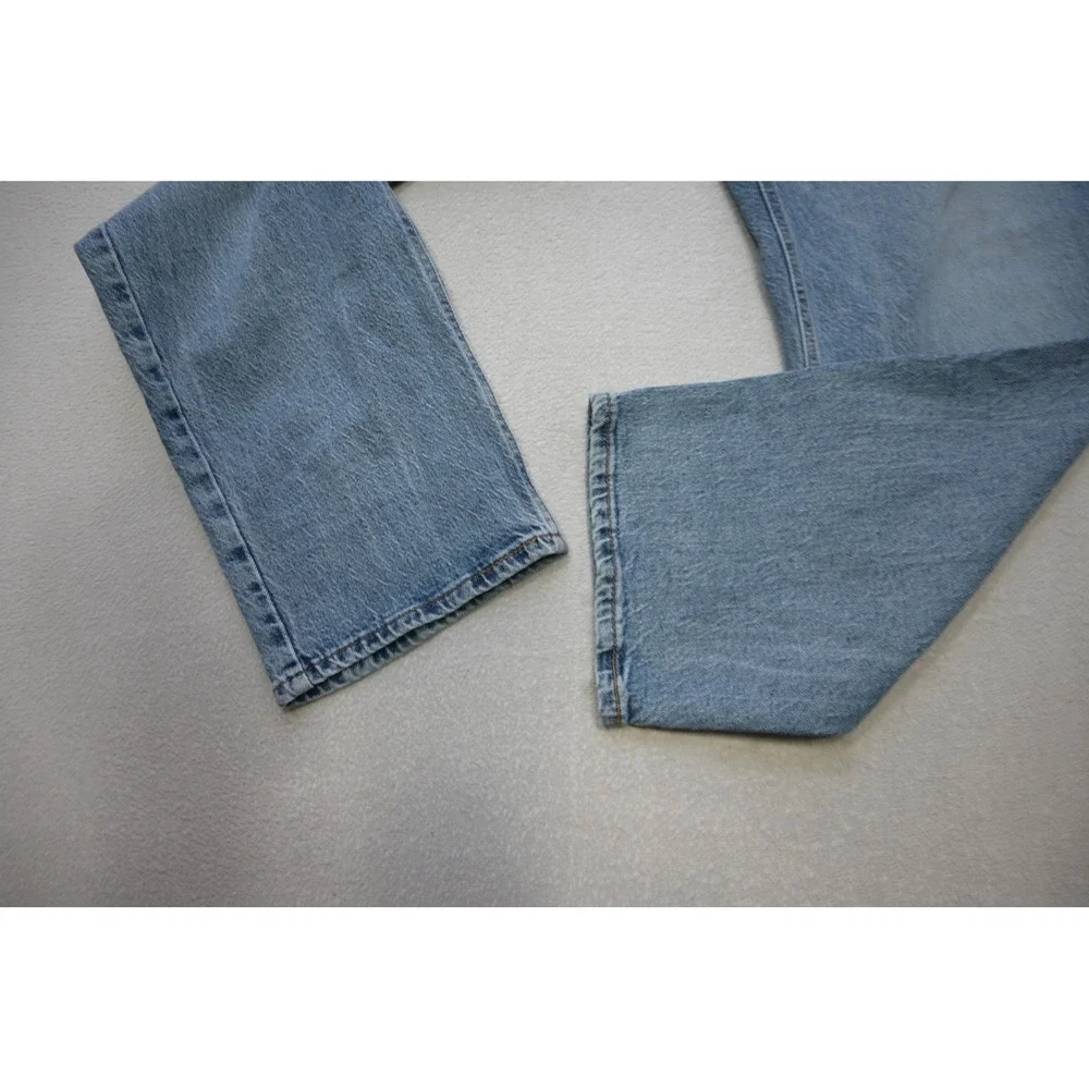 Levi's 541 Athletic Taper Jeans Mens 42x32 Light Blue Stretch Denim Excellent